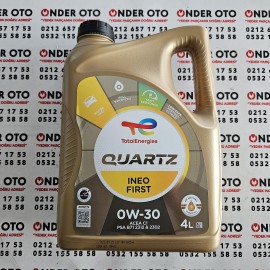 0W30 MOTOR YAĞI 4LT / TOTAL QUARTZ İNEO FİRST