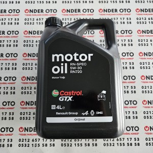 5W30 MOTOR YAĞI 4LT / CASTROL GTX 