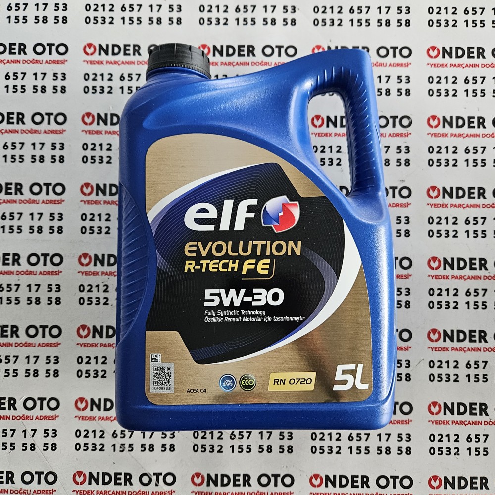 5W30 MOTOR YAĞI 5LT / EVOLUTİON R-TECH FE