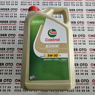 5W30 MOTOR YAĞI 5LT / CASTROL EDGE LL HYSPEC