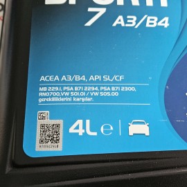 10W40 MOTOR YAĞI 4LT / ELF SPORTİ TXI