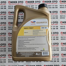 0W30 MOTOR YAĞI 4LT / TOTAL QUARTZ İNEO FİRST
