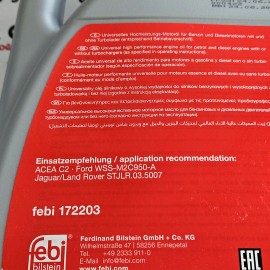 0W30 MOTOR YAĞI 4LT / FEBİ BİLSTEİN D-FO YÜKSEK PERFORMANSLI MOTOR YAĞI