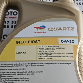 0W30 MOTOR YAĞI 4LT / TOTAL QUARTZ İNEO FİRST